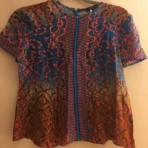 Nanette Lepore Swing Top with Bold Print